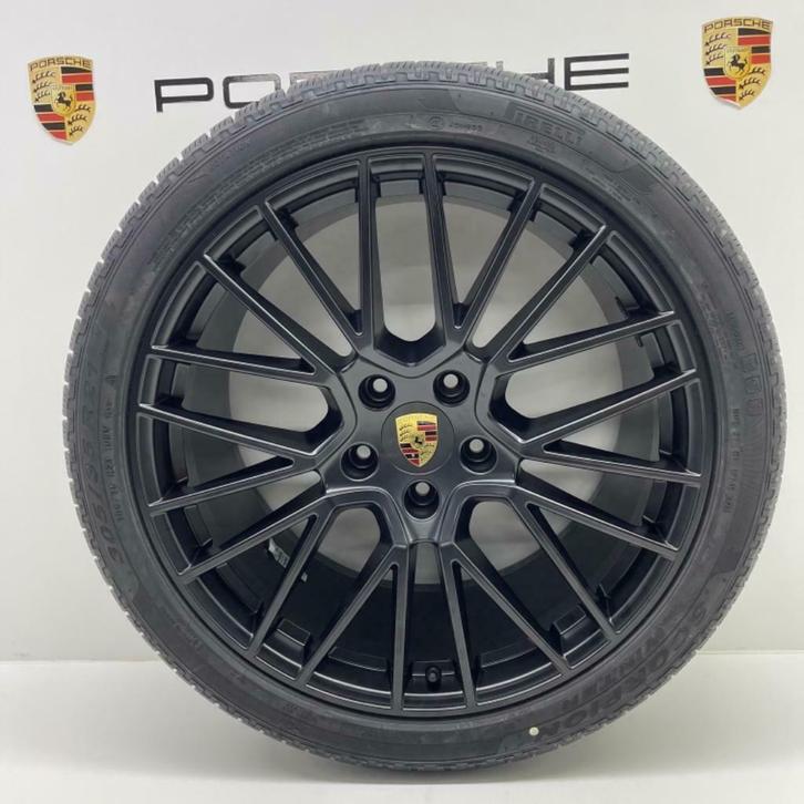 Porsche Cayenne E3 ORIGINELE 21inch RS Spyder GTS met banden, Auto-onderdelen, Banden en Velgen, 21 inch, 315 mm, Personenwagen