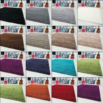 Hoogpolig Shaggy tapijt vloerkleed 60 x 110 t/m 300 x 400 cm beschikbaar voor biedingen