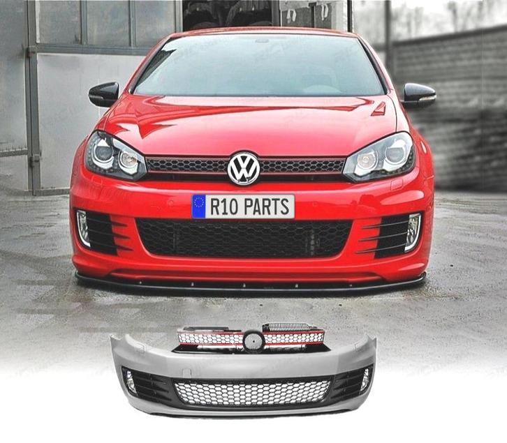 PARE CHOCS FRONTAL VOLKSWAGEN VW GOLF 6 HATCHBACK LOOK GTI, Auto-onderdelen, Carrosserie, Verzenden