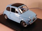 KK-Scale 1:12 - Berline miniature - Fiat 500 Lichtblauw 1968, Nieuw