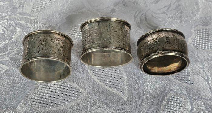 Servetring (3) - Zilver - Grote zilveren servetring, Antiek en Kunst, Antiek | Zilver en Goud