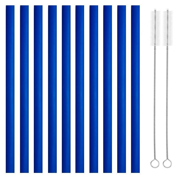 Fako Bijoux - Siliconen Rietjes XL - 10 Herbruikbare Rietjes, Maison & Meubles, Cuisine | Couverts, Envoi