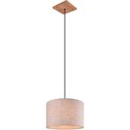 LED Hanglamp Trion Elmo - Rond Antiek Nikkel Aluminium met E, Verzenden, Nieuw