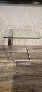 Gebra - Bijzettafel - Glas, Metaal