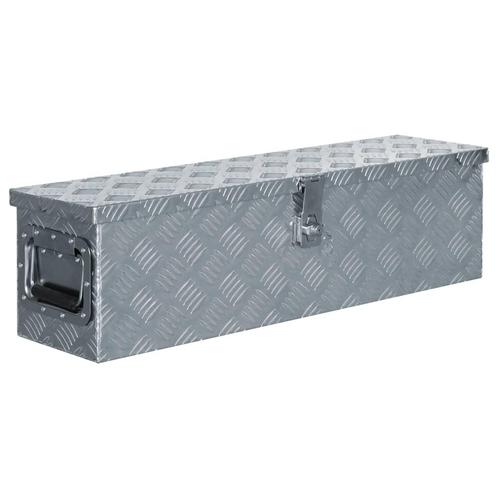vidaXL Aluminium kist 80,5x22x22 cm zilverkleurig, Doe-het-zelf en Bouw, Gereedschapskisten, Nieuw, Verzenden