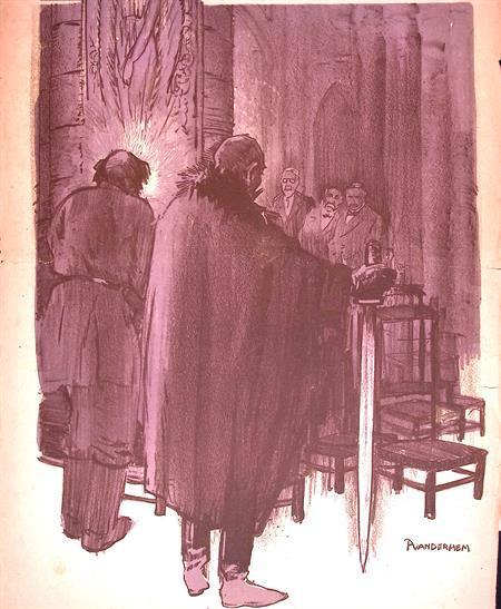 Spotprent Hoop op vrede in Europa tijdens Eerste Wereldoo..., Antiek en Kunst, Kunst | Litho's en Zeefdrukken, Verzenden