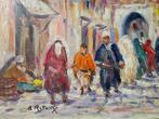 Bruno Retaux (1947) - Souk couvert à Marrakech - Maroc