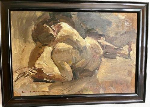 Franz Rubesch (1901-1987) - Männlicher liegender Akt - NO, Antiek en Kunst, Kunst | Schilderijen | Klassiek