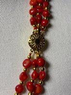 Corail rouge naturel avec perles deau douce blanches -, Collections