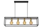 Hanglamp Lucide RUBEN -  - E27 - Zwart -, Huis en Inrichting, Lampen | Hanglampen, Nieuw, Verzenden