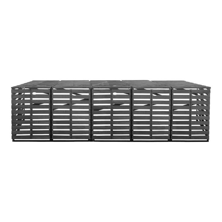 Lendo Online Kliko Ombouw Vijfvoudig 359x80x118 cm Grijs, Jardin & Terrasse, Jardin & Terrasse Autre, Envoi