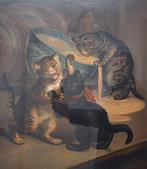 Henriëtte Ronner-Knip (1821-1909) - Bedorven Lievelingen.