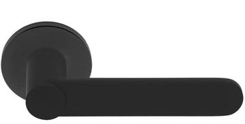 Deurklink TENSE BB103-G Op rozet mat zwart, Doe-het-zelf en Bouw, Nieuw, Overige materialen, Klink of Kruk