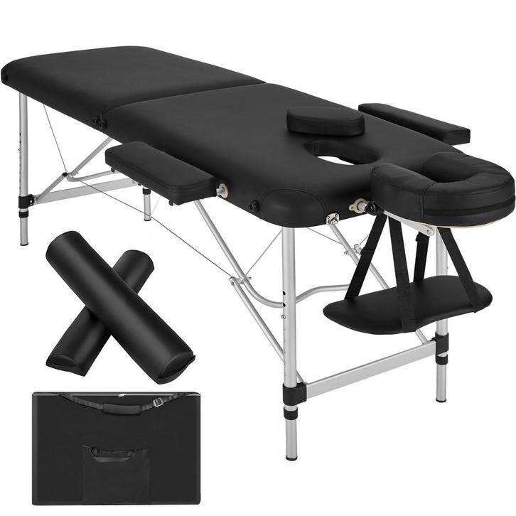 tectake Massagetafel-set 2 zones met vulling, rolkussens en, Sport en Fitness, Massageproducten, Verzenden