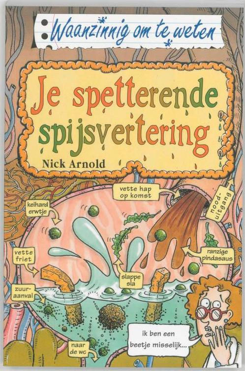 Je spetterende spijsvertering / Waanzinnig om te weten, Boeken, Kinderboeken | Jeugd | 13 jaar en ouder, Gelezen, Verzenden