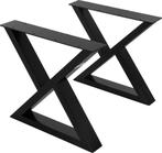 2 tafelpoten Bankrunners B43xH40 cm X-vormige tafellopers va, Huis en Inrichting, Verzenden, Nieuw