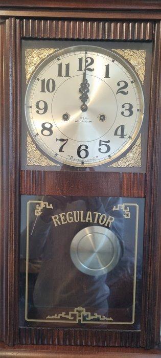 Regulateur wandklok - Hout - 1970-1980, Antiek en Kunst, Curiosa en Brocante