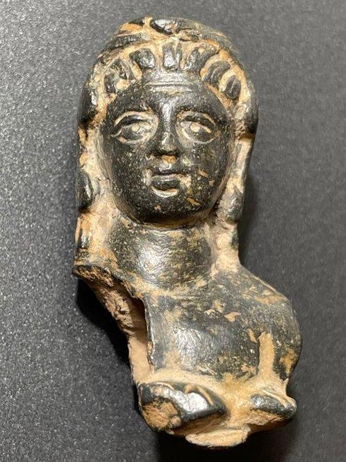 Romain antique Bronze Buste dHéraclès (Hercule) portant un, Antiek en Kunst, Antiek | Overige Antiek