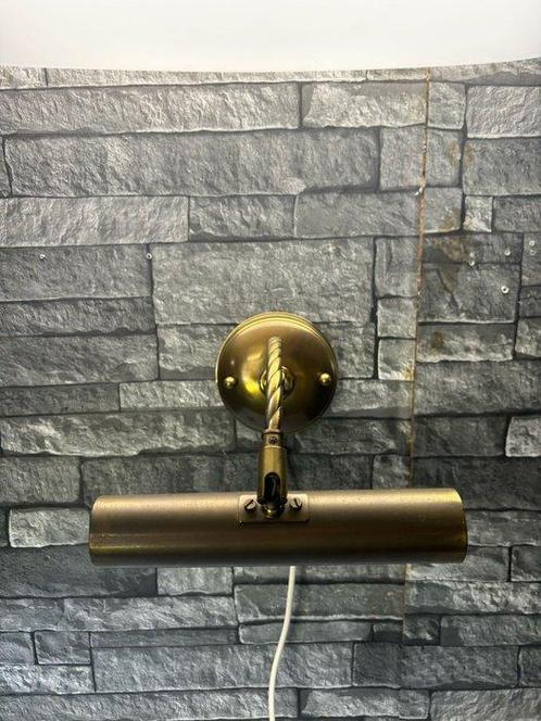 Wandlamp - Vintage Messing Wandlamp – Bronskleurig Design -, Antiek en Kunst, Curiosa en Brocante