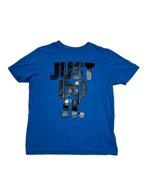 Vintage Nike Just Do It blauw T-Shirt maat M, Vêtements | Hommes, T-shirts, Enlèvement ou Envoi