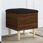 vidaXL Opbergbankje 42x42x46 cm bewerkt hout bruin, Verzenden, Nieuw