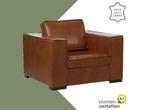 Leren fauteuil Fine, Huis en Inrichting, Nieuw, Ophalen of Verzenden, 100 tot 125 cm, Eigentijds, Klassiek, Modern