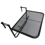 Tuintafel - Verstelbare metalen - Zwart, Tuin en Terras, Ophalen of Verzenden, Nieuw
