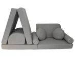 Speelbank NINO - kinderbank - modulair - teddy stof - grijs, Ophalen of Verzenden, Nieuw