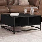 vidaXL Salontafel 60,5x60,5x30 cm bewerkt hout en metaal, Huis en Inrichting, Tafels | Salontafels, Verzenden, Nieuw