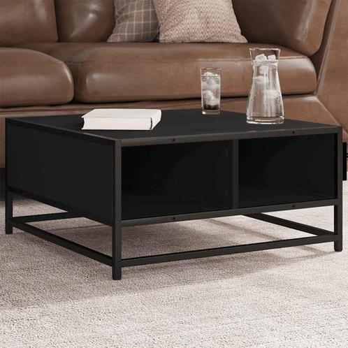 vidaXL Salontafel 60,5x60,5x30 cm bewerkt hout en metaal, Huis en Inrichting, Tafels | Salontafels, Nieuw, Verzenden