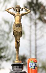 Beeld, scarab dancer - 50 cm - bronze marble, Antiek en Kunst