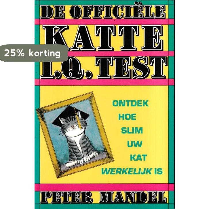 OFFICIELE KATTE IQ-TEST 9789062917044 Mandel, Boeken, Stripverhalen, Zo goed als nieuw, Verzenden