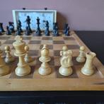 Jeu déchecs - Verzwaard + soviet schaakklok + dammen