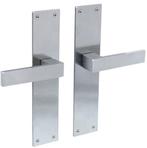 Intersteel deurkruk Amsterdam met renovatieschild blind RVS, Ophalen of Verzenden, Nieuw