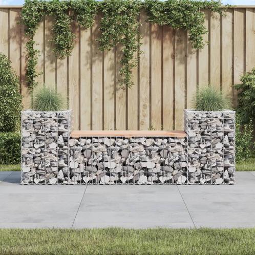 vidaXL Tuinbank schanskorfontwerp 183x41x60,5 cm massief, Tuin en Terras, Tuinsets en Loungesets, Nieuw, Verzenden