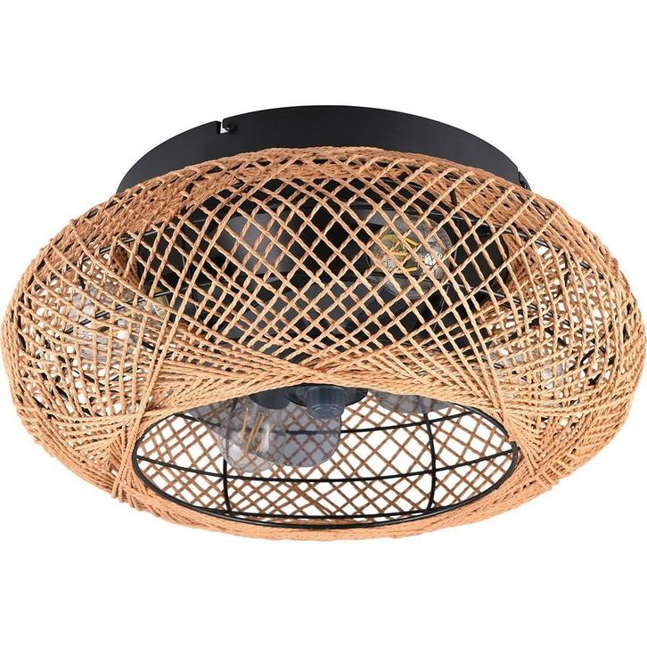 Trion Lari LED plafondventilator 4x E27, afstandsbediening, Huis en Inrichting, Lampen | Plafondlampen, Nieuw, Verzenden