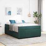 vidaXL Bedframe met matras met matras Donkergroen 160 x 200, Verzenden, Nieuw