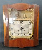Horloge murale - ODO - Art déco Bois, Laiton - 1950-1960 -
