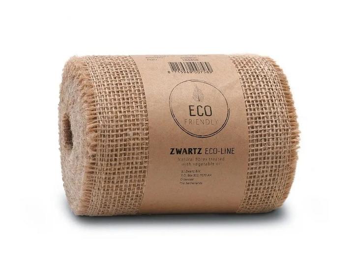 Jute band Naturel open structuur 15 cm rol 40 meter, Hobby en Vrije tijd, Knutselen, Nieuw