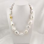 Parel - Zilver - Halsketting - Italiaans ambacht, Antiek en Kunst