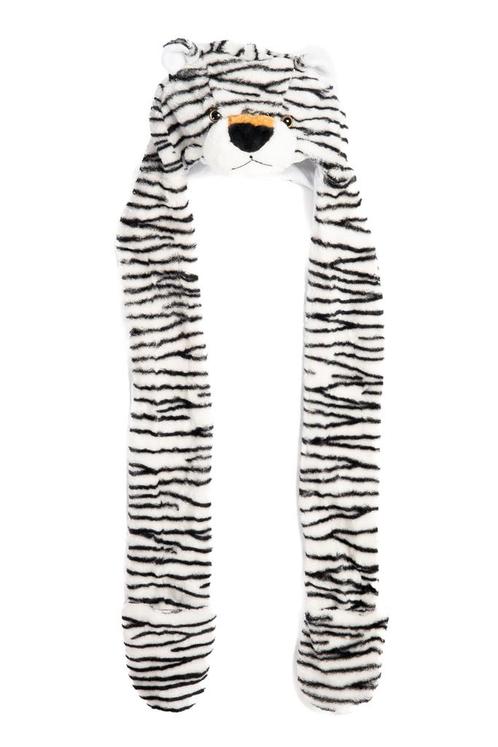 Muts Wanten Witte Tijger Sjaalmuts met Oortjes Roofdier Bont, Kinderen en Baby's, Kinderkleding | Petten en Hoeden, Nieuw, Ophalen of Verzenden
