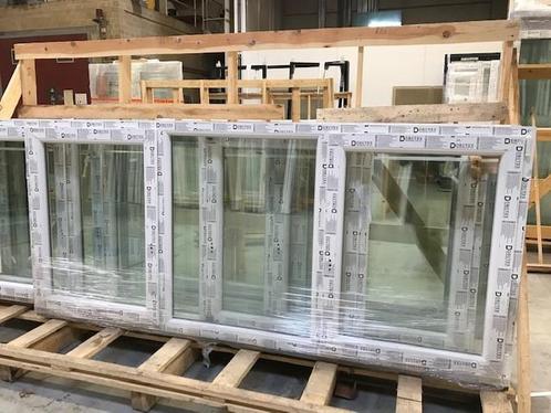 PVC raam Draaikiep-Vast-Draaikiep 3-delig raam, Doe-het-zelf en Bouw, Glas en Ramen, Dubbelglas, Nieuw, Gevelraam of Ruit, 80 tot 120 cm