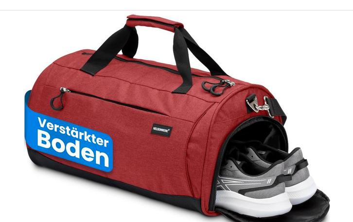 2dekans | HELDENWERK Sports Bag – Sporttas Met Schoenenvak &, Bijoux, Sacs & Beauté, Sacs | Sacs de voyage & Petits Sacs de voyage