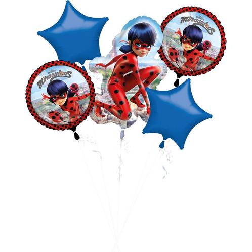 Miraculous Helium Ballonnen set 5 delig leeg, Hobby en Vrije tijd, Feestartikelen, Nieuw, Verzenden
