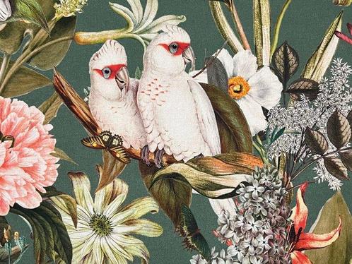 Natuurexplosie: Goot in biologisch katoen - Meubelstof - 300, Antiek en Kunst, Antiek | Tapijten, Tafelkleden en Textiel