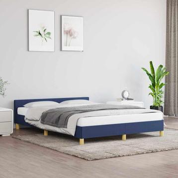 Blauw Bedframe 140x200 | Tweede Kansje | OP = OP beschikbaar voor biedingen