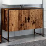 vidaXL Badkamerkast 80x33x60 cm bewerkt hout oud houtkleurig, Huis en Inrichting, Verzenden, Nieuw