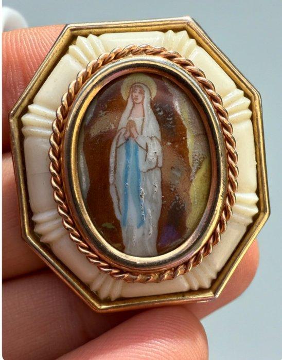 Broche mystérieuse gothique victorienne en bronze et, Antiquités & Art, Curiosités & Brocante