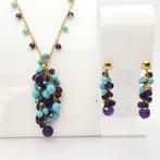 Ensemble de bijoux 2 pièces - 18 carats Or jaune - 47.50ct.