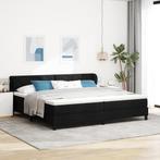 vidaXL Zwart Boxspring Bed met Matras, 200x200 cm, Stof, Huis en Inrichting, Verzenden, Nieuw